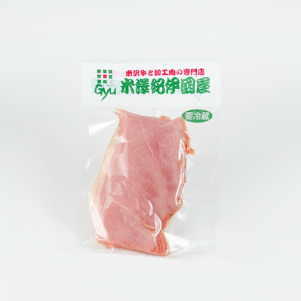 米沢牛と加工肉の専門店 米澤紀伊國屋 / バラベーコンスライス 130g